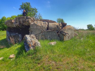 Bunker Half Destroyed